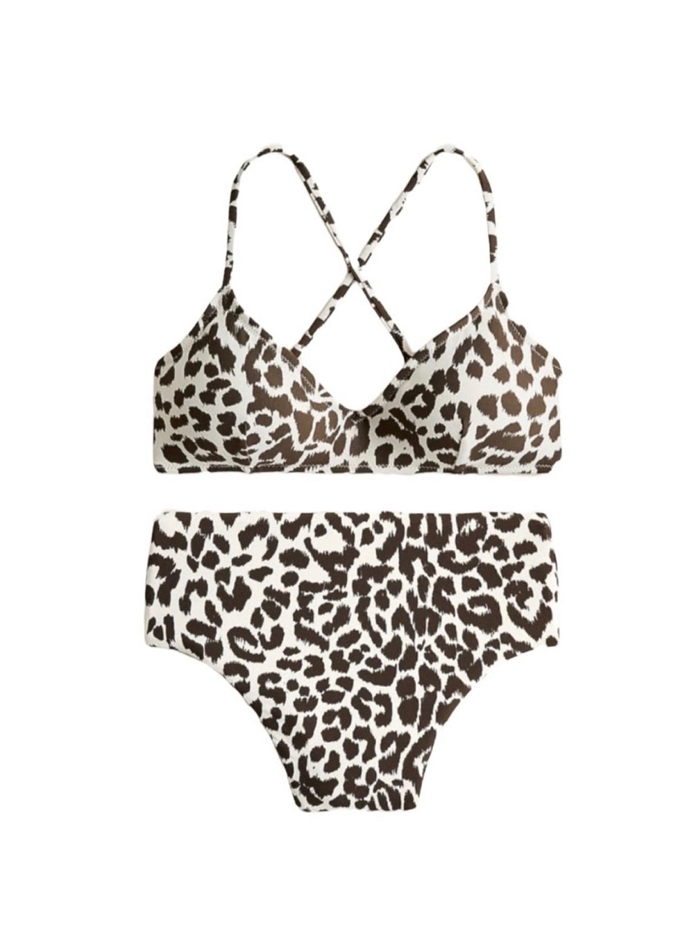 J.Crew Leopard Print Bikini Set